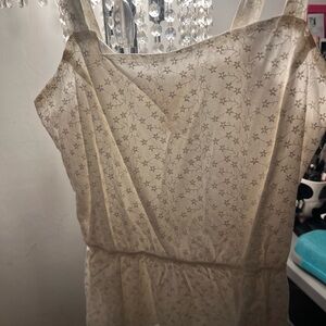 Floral Cream Peplum Top